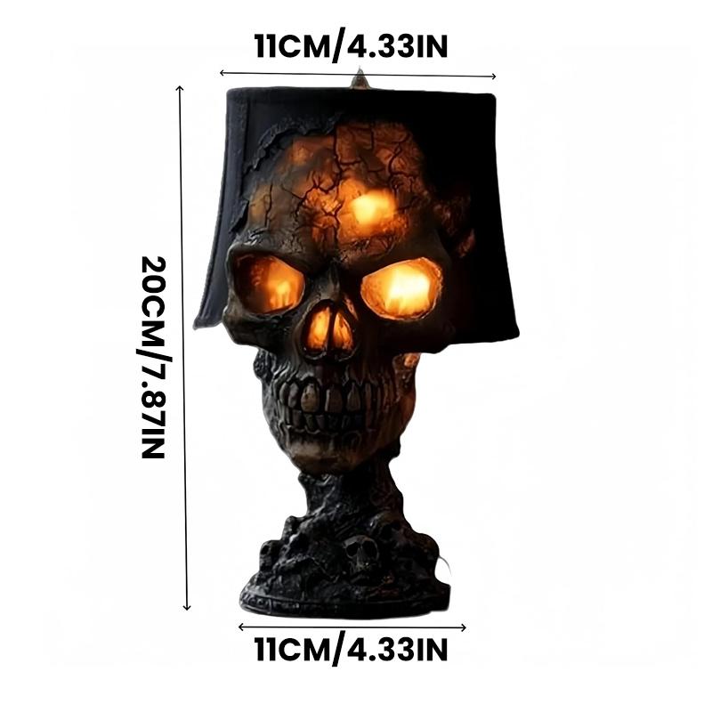 Lava Stone Skull Lamp